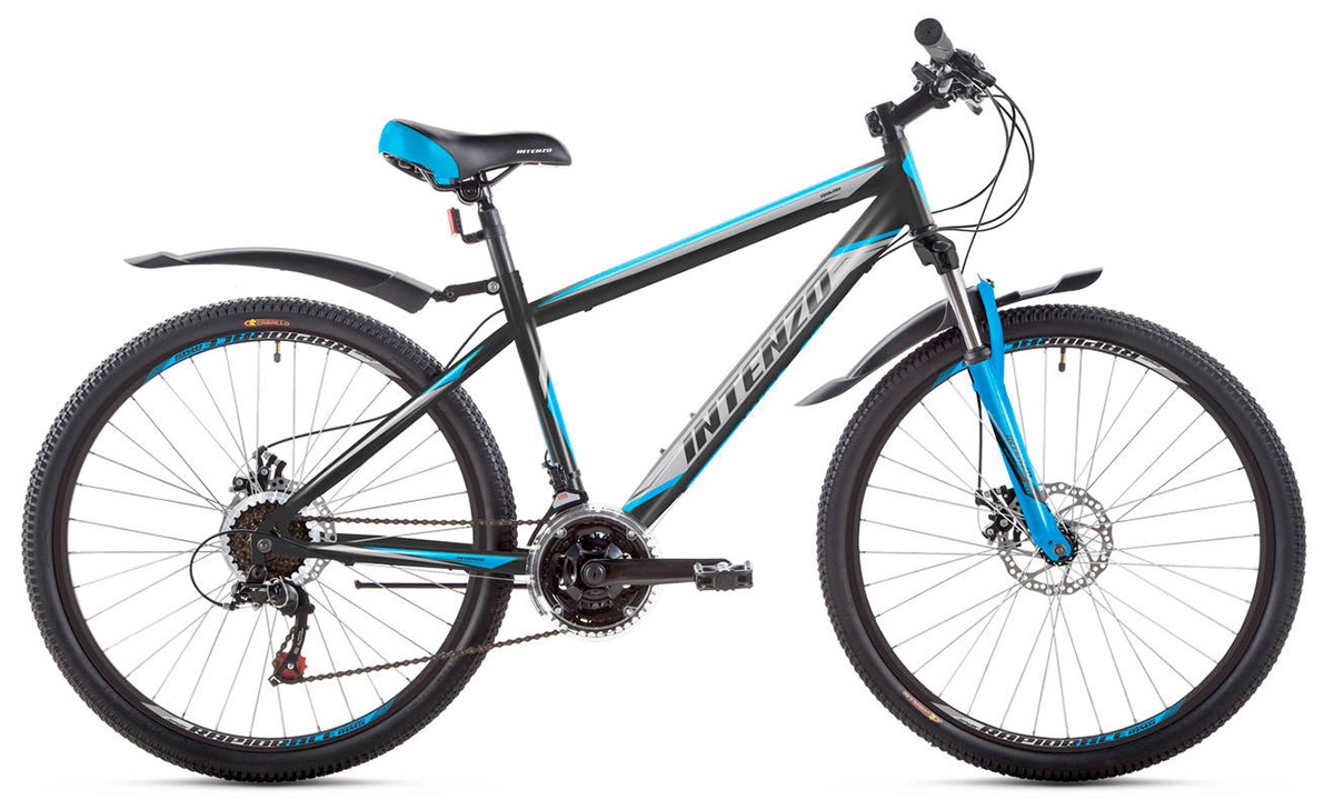 Фотография Велосипед Intenzo DAKAR 27,5" (2020) 2020 Черно-синий